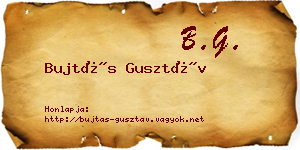Bujtás Gusztáv névjegykártya